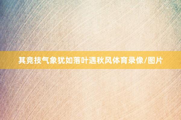 其竞技气象犹如落叶遇秋风体育录像/图片
